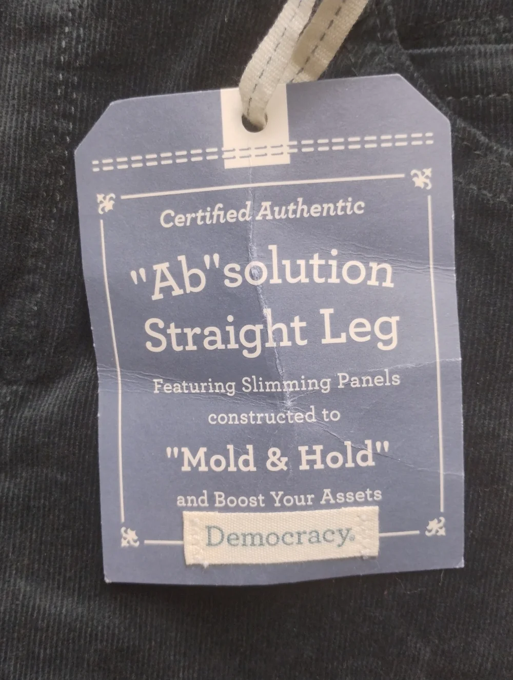 New with tags Democracy Absolution Corduroy Pants 8P Deep Forest Green